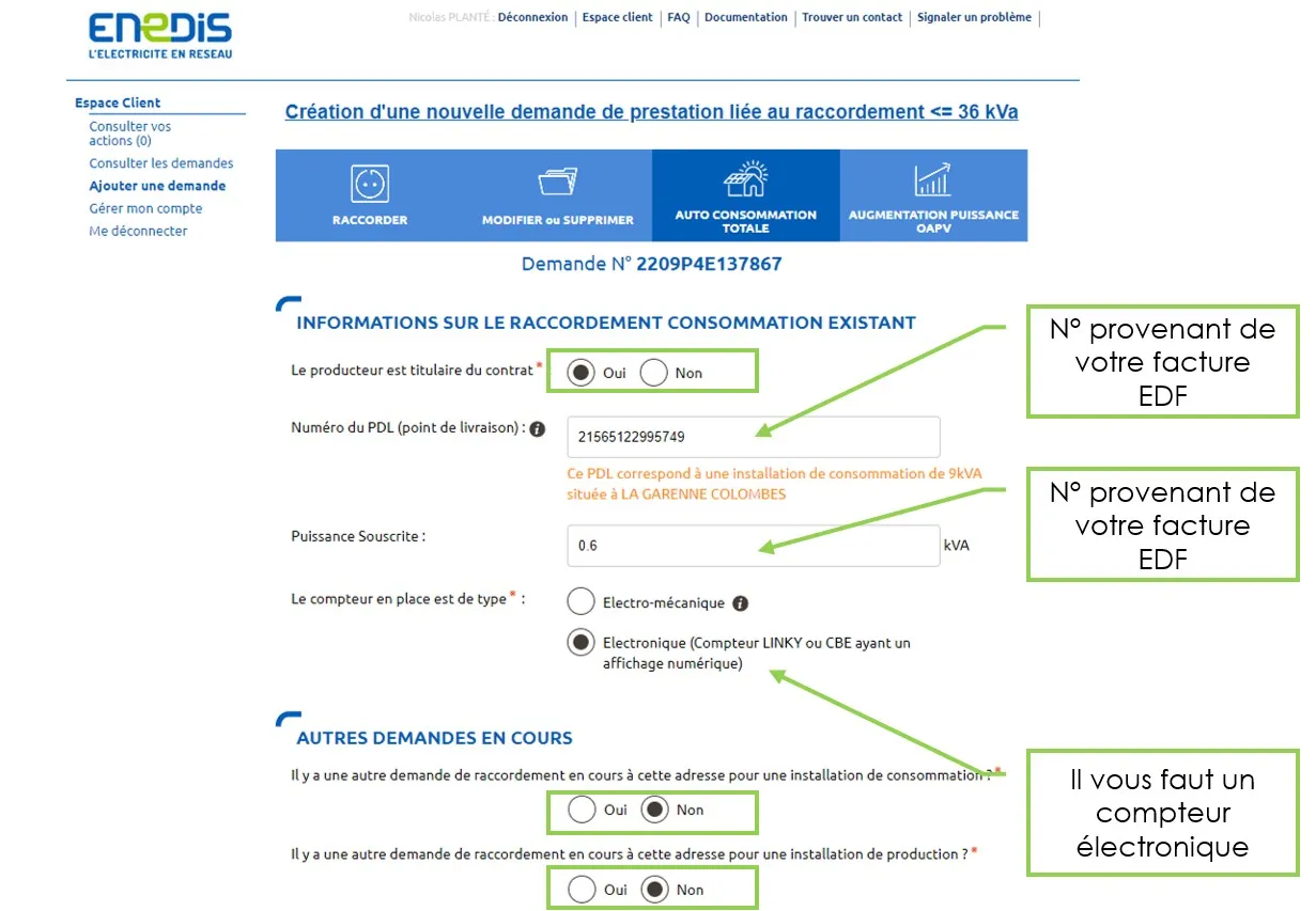 Déclarez facilement sur le site ENEDIS votre panneau solaire